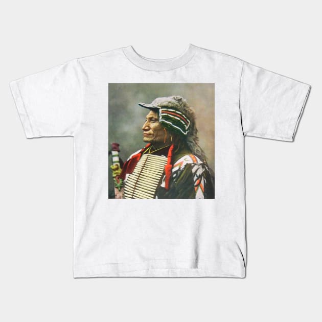 Chief Broken Arm Kids T-Shirt by truthtopower